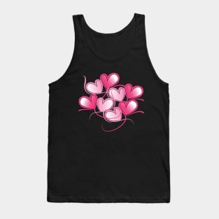 hearts design Tank Top